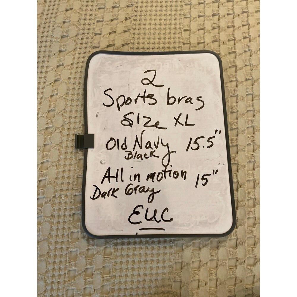 2 Sports‎ Bras Old Navy & All in Motion Sports Bra Size XL Yoga Pilates Workouts - Picture 12 of 12